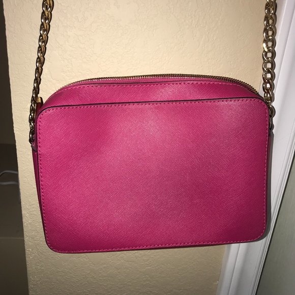 Hot Pink Michael Kors Crossbody Purse - Picture 3 of 6